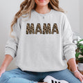 Mama Leopard Print Classic Animal Print Statement For Mother's Day Celebration Edition Sweatshirt