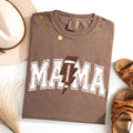 Mama Lightning Bolt Football Sports Game Day Big Game Touchdown Tailgate Party Comfort Colors Tee