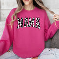 Mama Retro Cow Print Varsity Mother's Day Sweatshirt