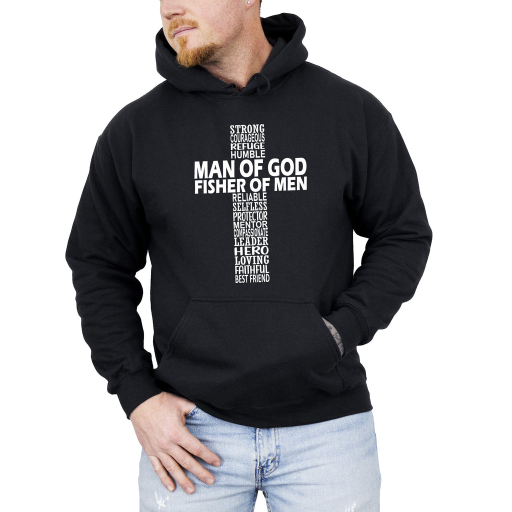 Man Of God Fisher Of Men Gospel Jesus Christian Faith Hoodie With Bold Statement
