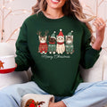 Meowy Christmas Santa Cats Paws Cozy Feline Cheer For Pet Lovers Everywhere Sweatshirt
