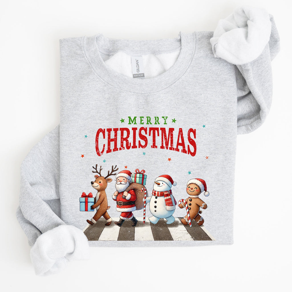 Merry Christmas Reindeer Santa Snowman Gingerbread Winter Xmas Holiday Edition Sweatshirt