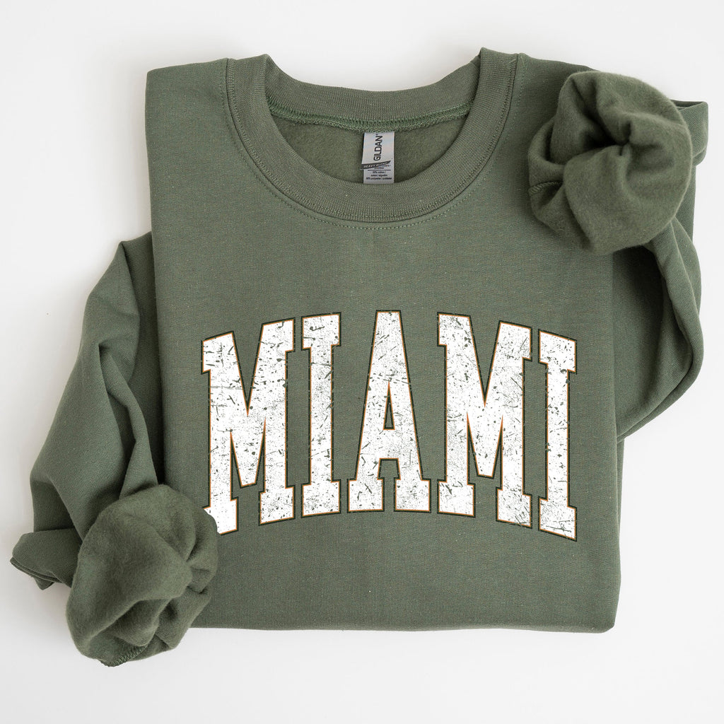 Miami Football Game Day Tailgate Party Big Game Touchdown State University Sweatshirt