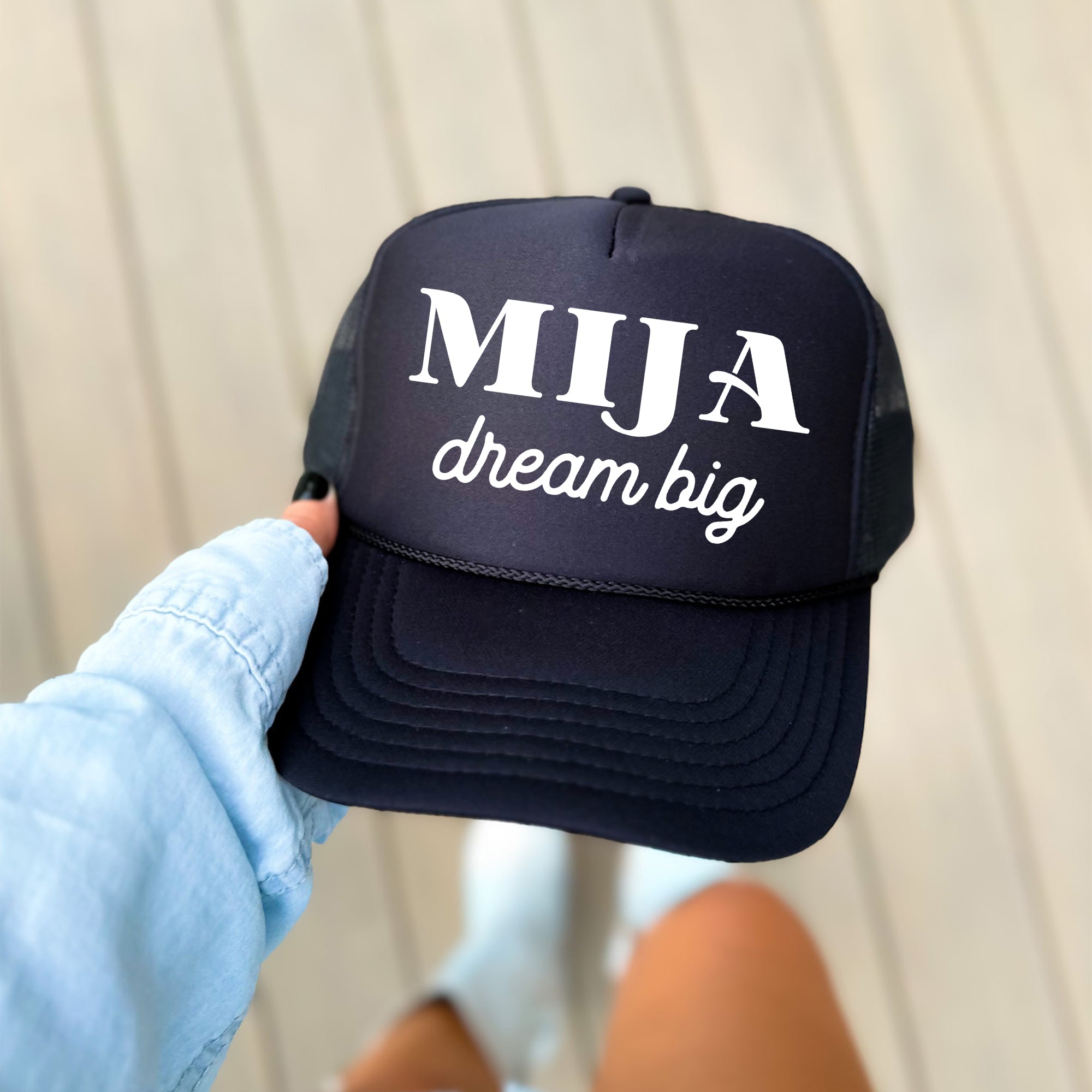 Mija Dream Big Sassy Funny Bold Attitude Quote Graphic Everyday Wearable Statement Trucker Hat