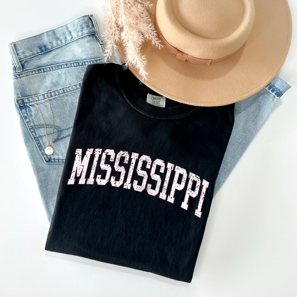 Mississippi State Football Game Day Tailgate Party University Pride Comfort Colors Tee
