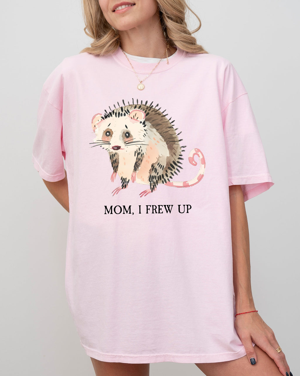 Mom, I Frew Up, Possum, Opossum, Cute, Aesthetic, Funny Shirt Comfort Colors Tee