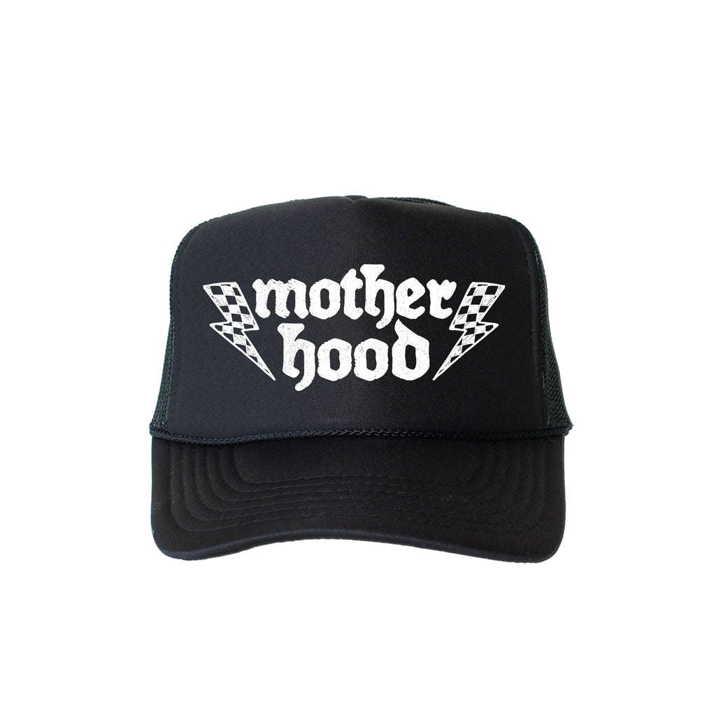 Mother Hood Lightning Bolt Sassy Funny Bold Statement For Bold Fashion Lovers Trucker Hat