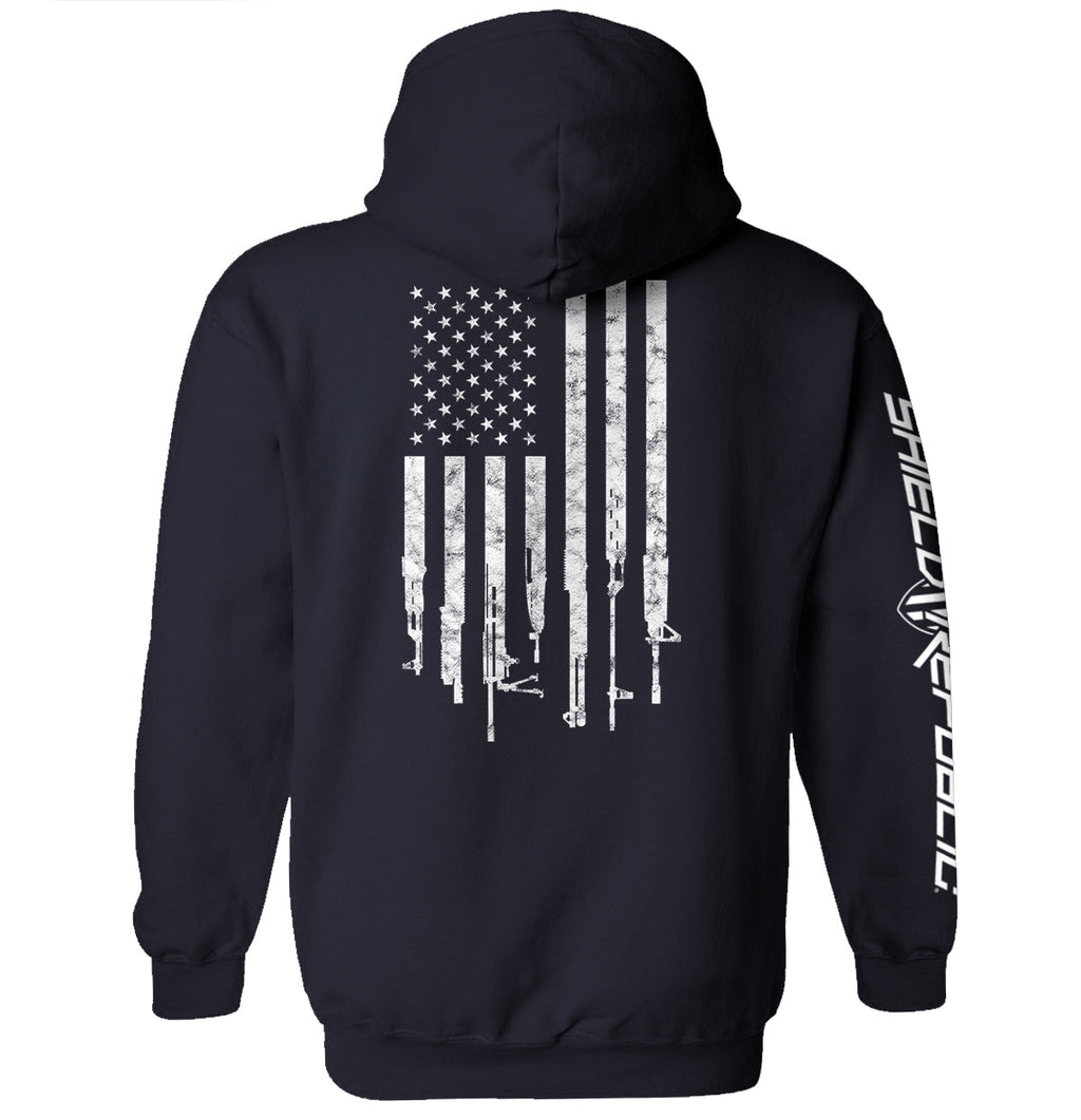 Firearm Flag Graphic Tee & Hoodie