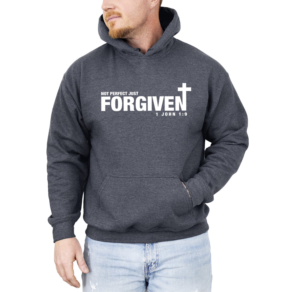 Not Perfect, Just Forgiven, John, Jesus, Christian, Religious, Gospel, Faith Hoodie