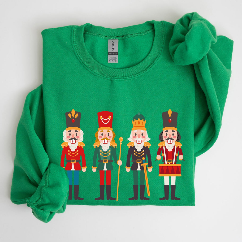 Nutcrackers Christmas Classic Winter Decorations Holiday Ornament Scene Sweatshirt