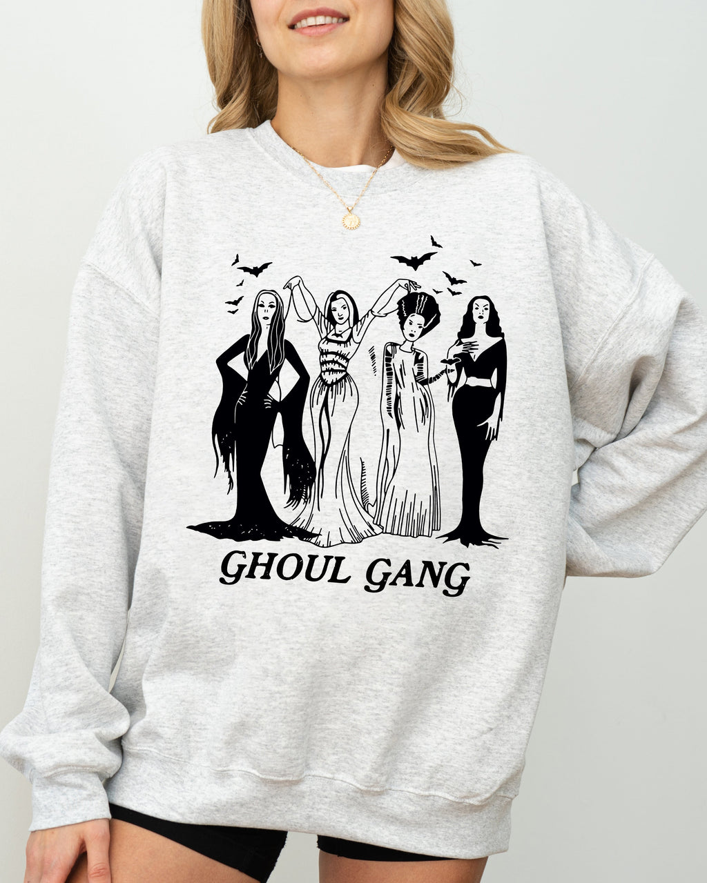 Ghoul Gang Witch Halloween Spooky Costume Meme Trendy Cozy Soft Premium Warm Sweatshirt