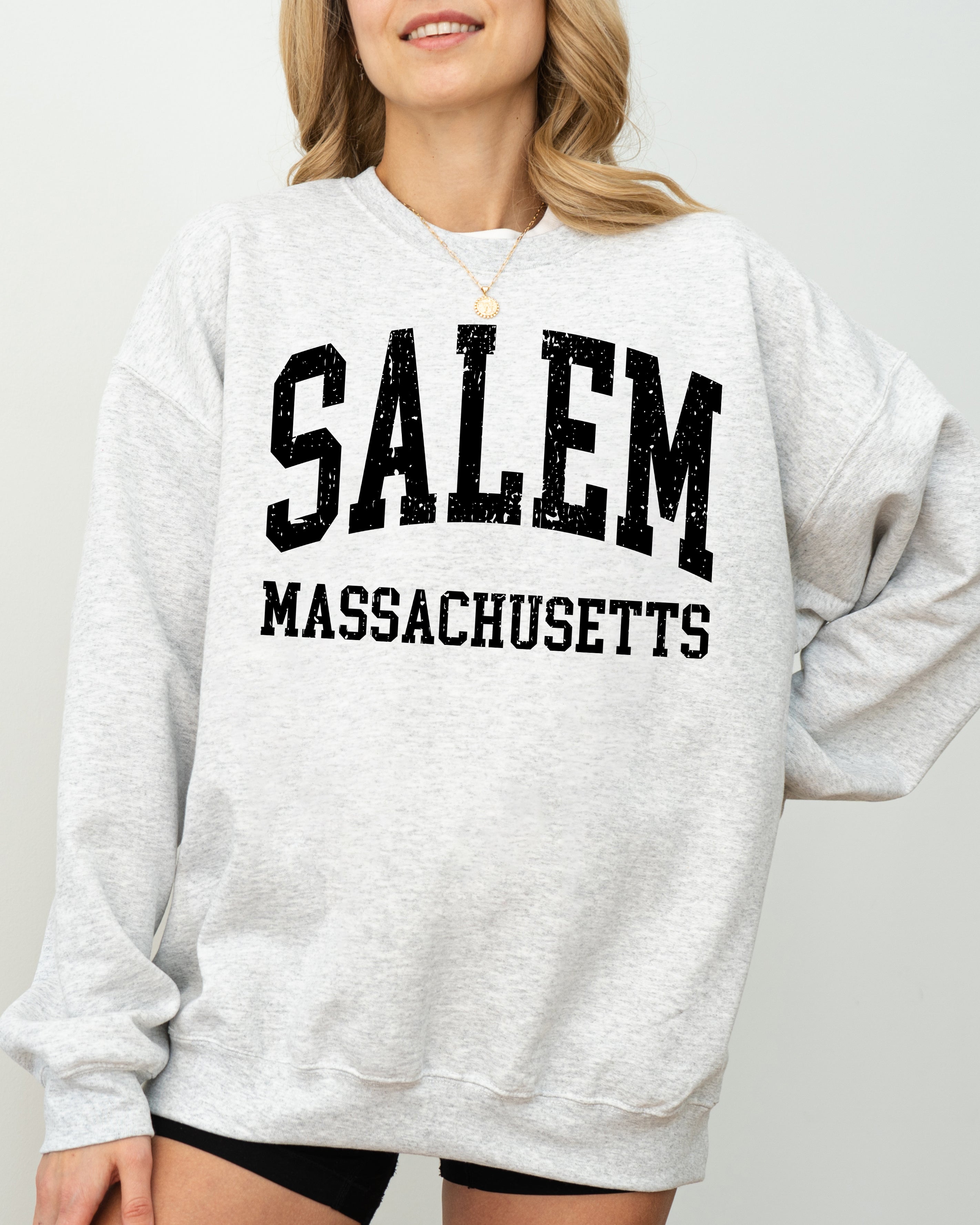 Salem Massachusetts Witch Halloween Spooky Meme Costume Aesthetic Gothic Sweatshirt