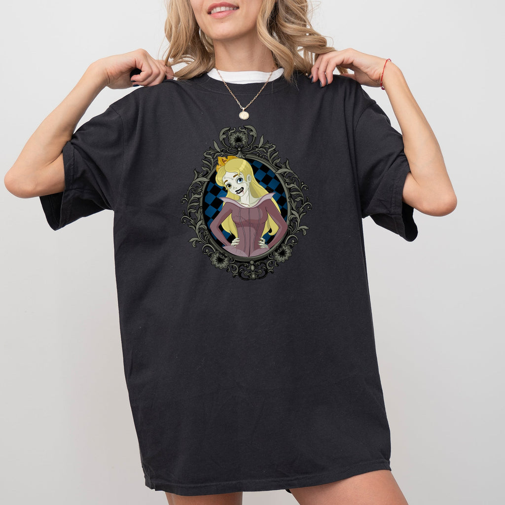 Sleeping Beauty Skeleton Witch Meme Halloween Gothic Nightmare Comfort Colors Tee