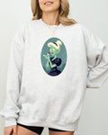 Cinderella Princess Skeleton Witch Meme Halloween Spooky Costume Graphic Sweatshirt