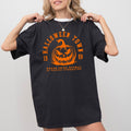 Halloween Town Pumpkin Spooky Skeleton Witch Nighttime Halloween Party Comfort Colors Tee