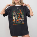 Tis The Season To Be Creepy Spooky Skeleton Witch Halloween Costume Comfort Colors Tee