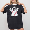Baseball Ghost Spooky Skeleton Witch Meme Halloween Costume Art Comfort Colors Tee