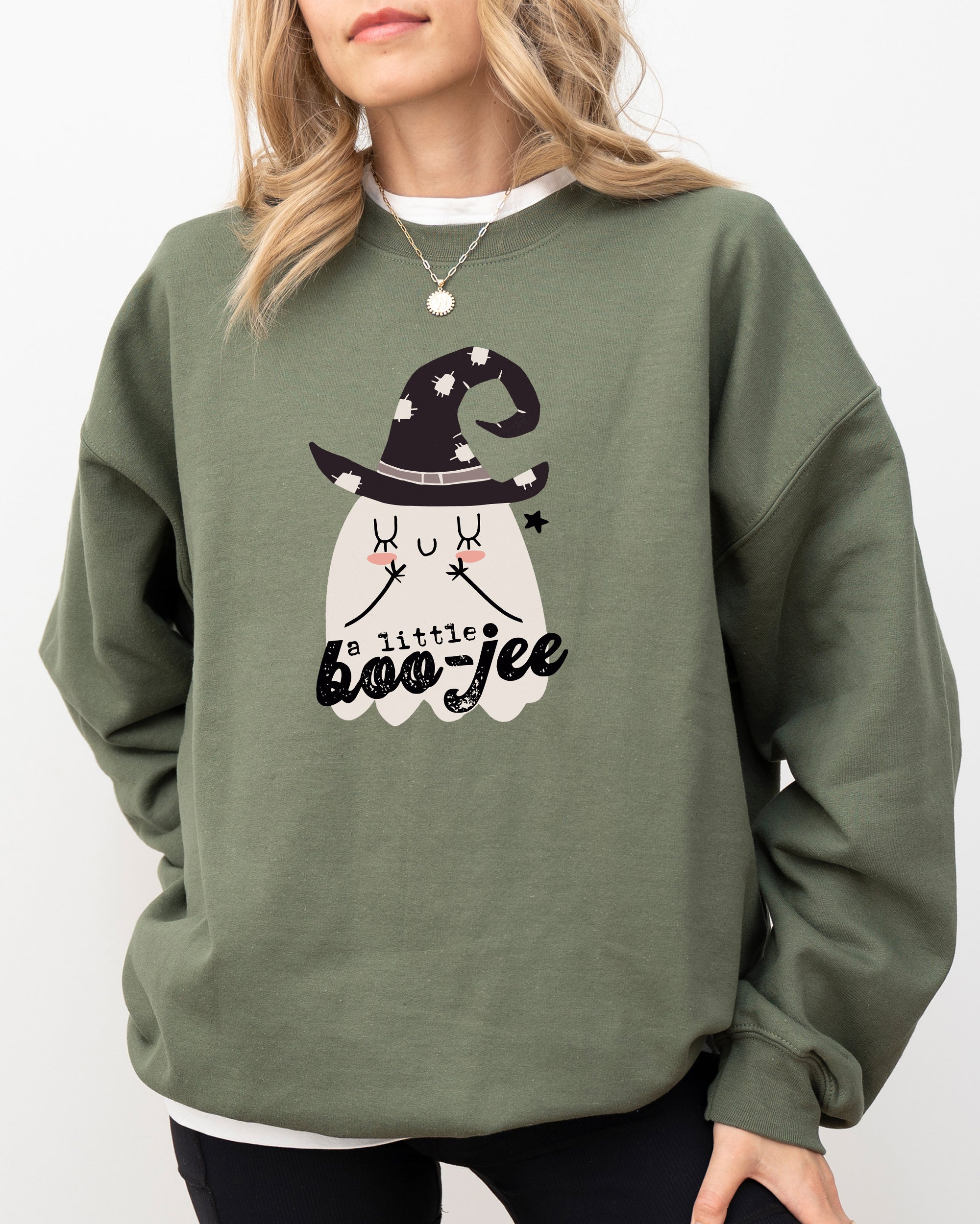 Boo-Jee Ghost Spooky Skeleton Witch Halloween Costume Night Parade Edition Sweatshirt