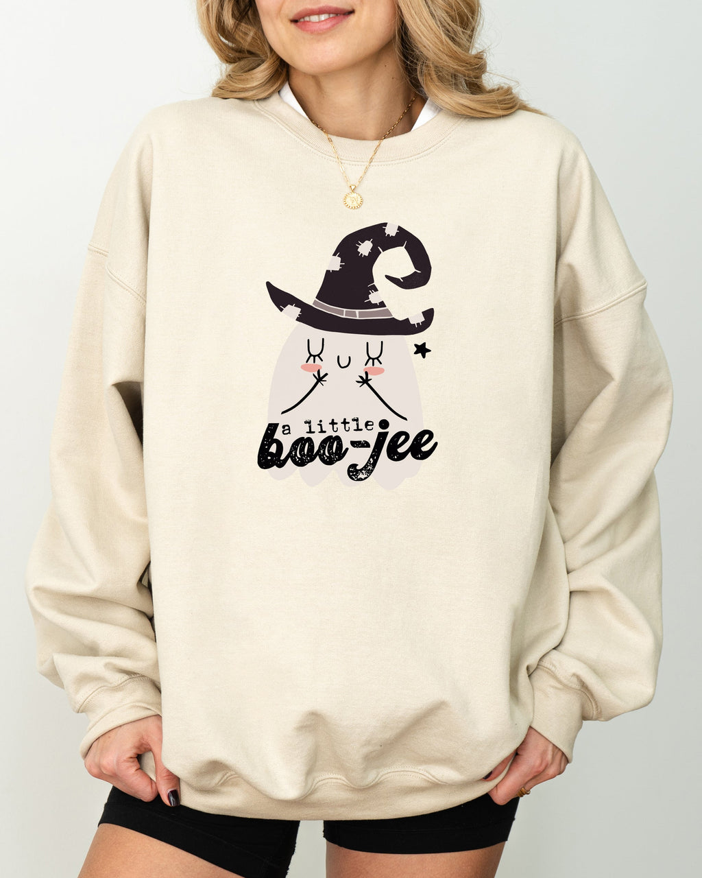 Boo-Jee Ghost Spooky Skeleton Witch Halloween Costume Night Parade Edition Sweatshirt
