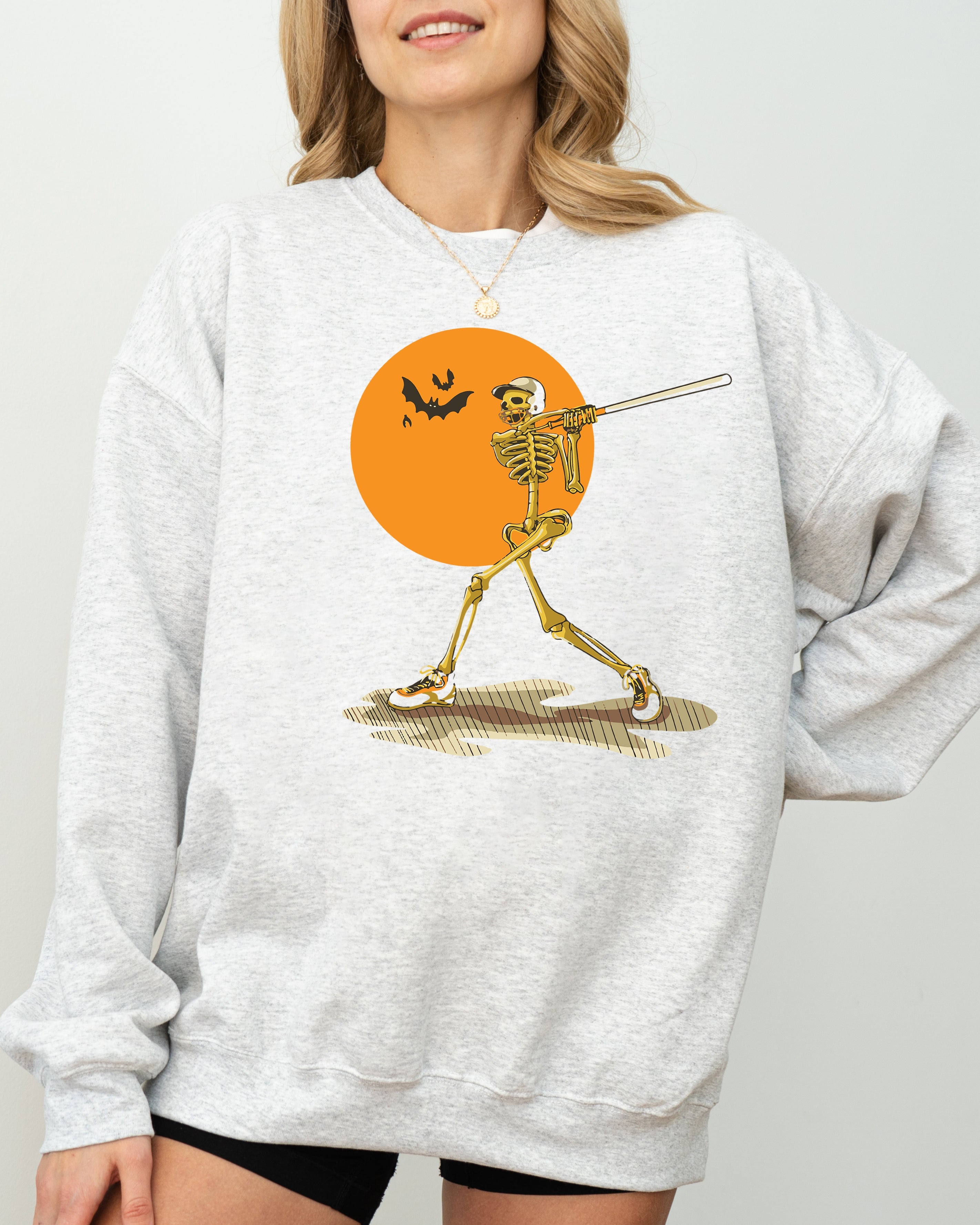 Graphic Golf Skeleton Spooky Witch Meme Halloween Costume Sorcery Edition Sweatshirt