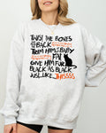 Twist The Bones Cat Skeleton Spooky Ghost Witch Meme Halloween Costume Funny Aesthetic Sweatshirt