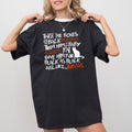 Twist The Bones Cat Skeleton Spooky Ghost Witch Halloween Graphic Comfort Colors Tee