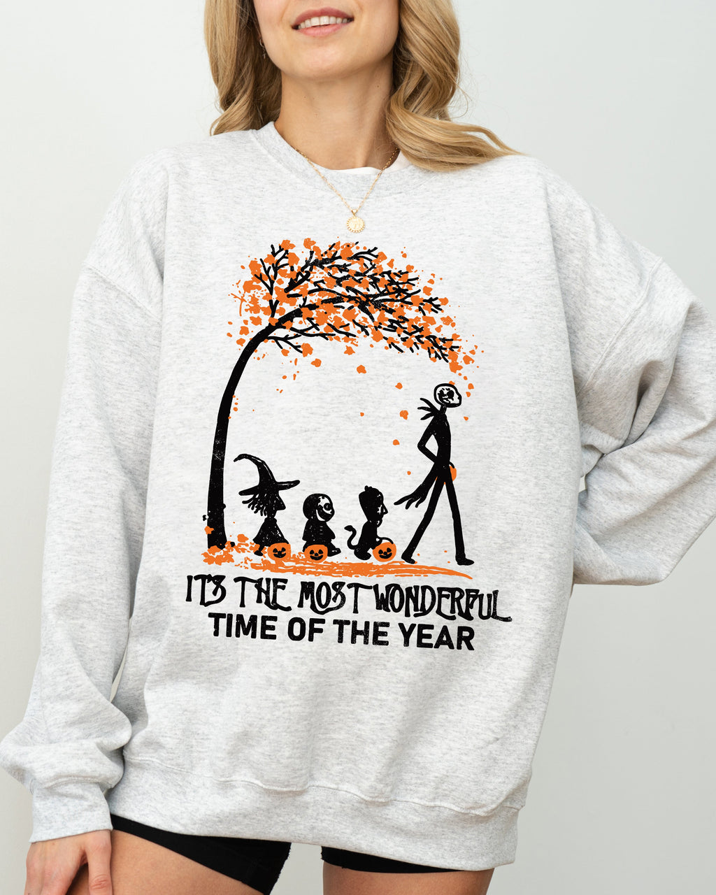 It's The Most Wonderful Time Horror Movie Skeleton Spooky Ghost Witch Meme Halloween Costume Sweatshirt