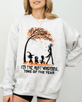 It's The Most Wonderful Time Horror Movie Skeleton Spooky Ghost Witch Meme Halloween Costume Sweatshirt