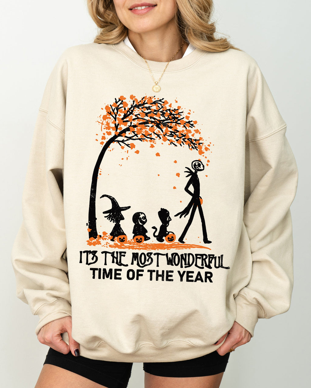 It's The Most Wonderful Time Horror Movie Skeleton Spooky Ghost Witch Meme Halloween Costume Sweatshirt