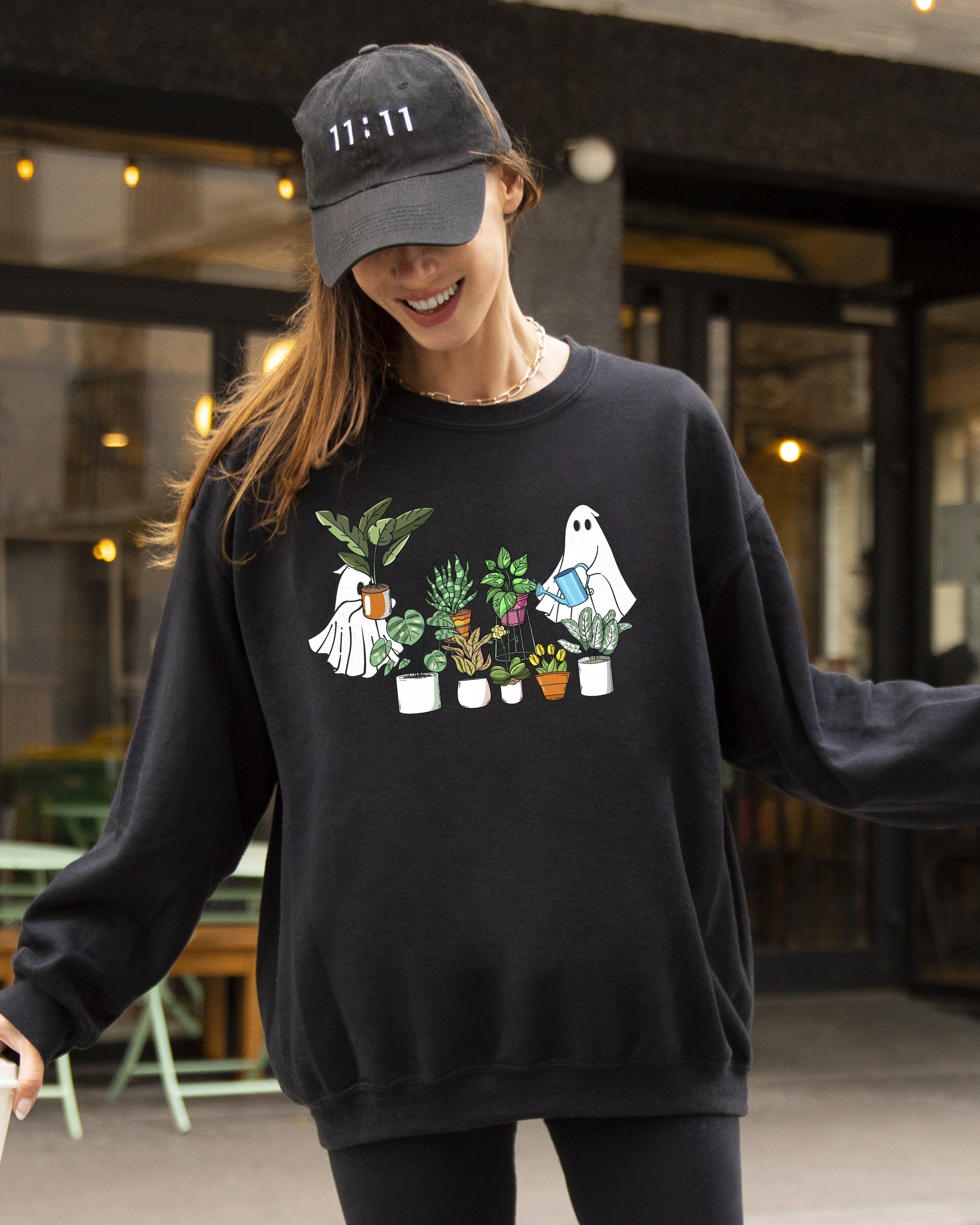 Plant Lover Ghost Skeleton Spooky Witch Meme Halloween Costume Limited Edition Sweatshirt