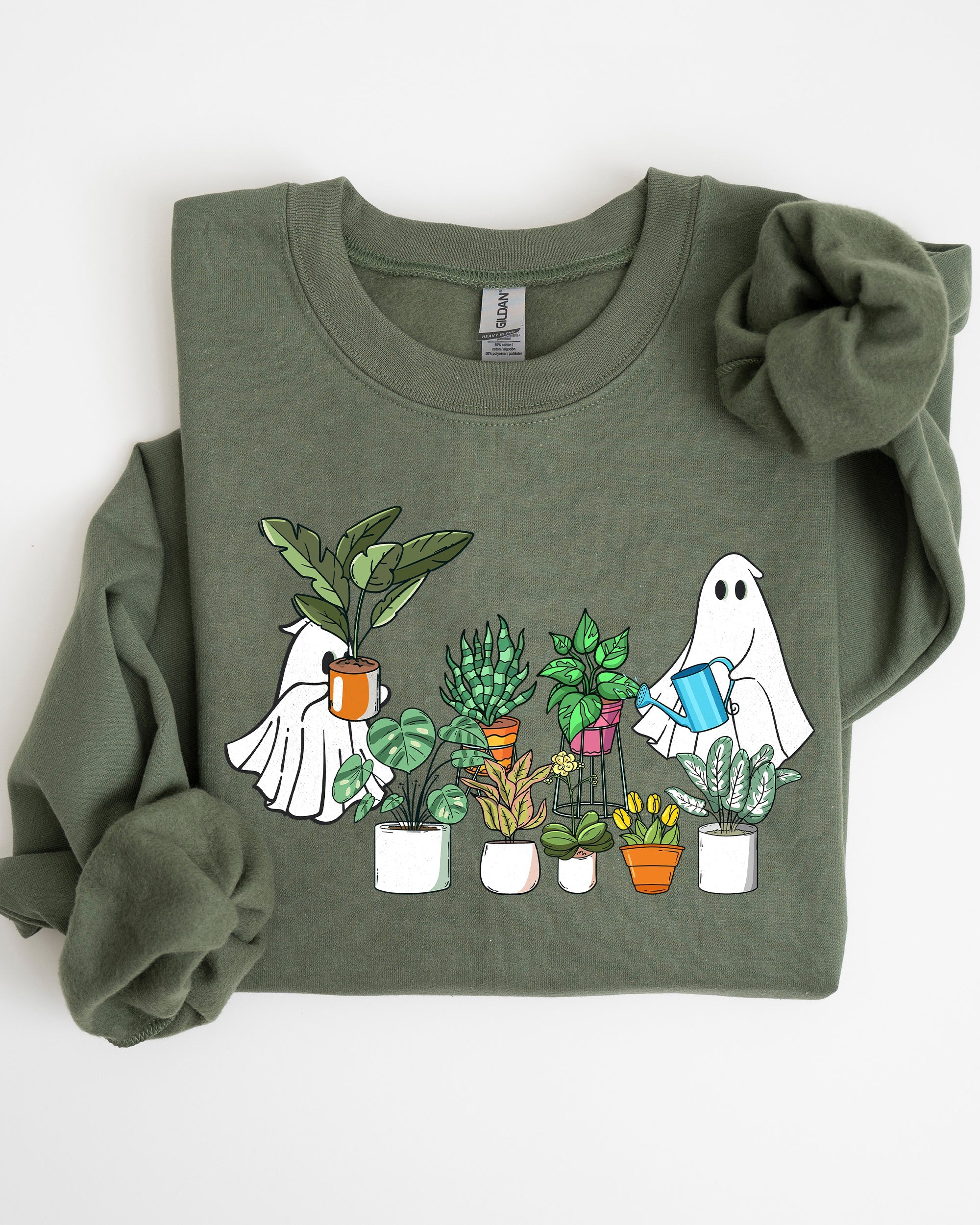 Plant Lover Ghost Skeleton Spooky Witch Meme Halloween Costume Limited Edition Sweatshirt