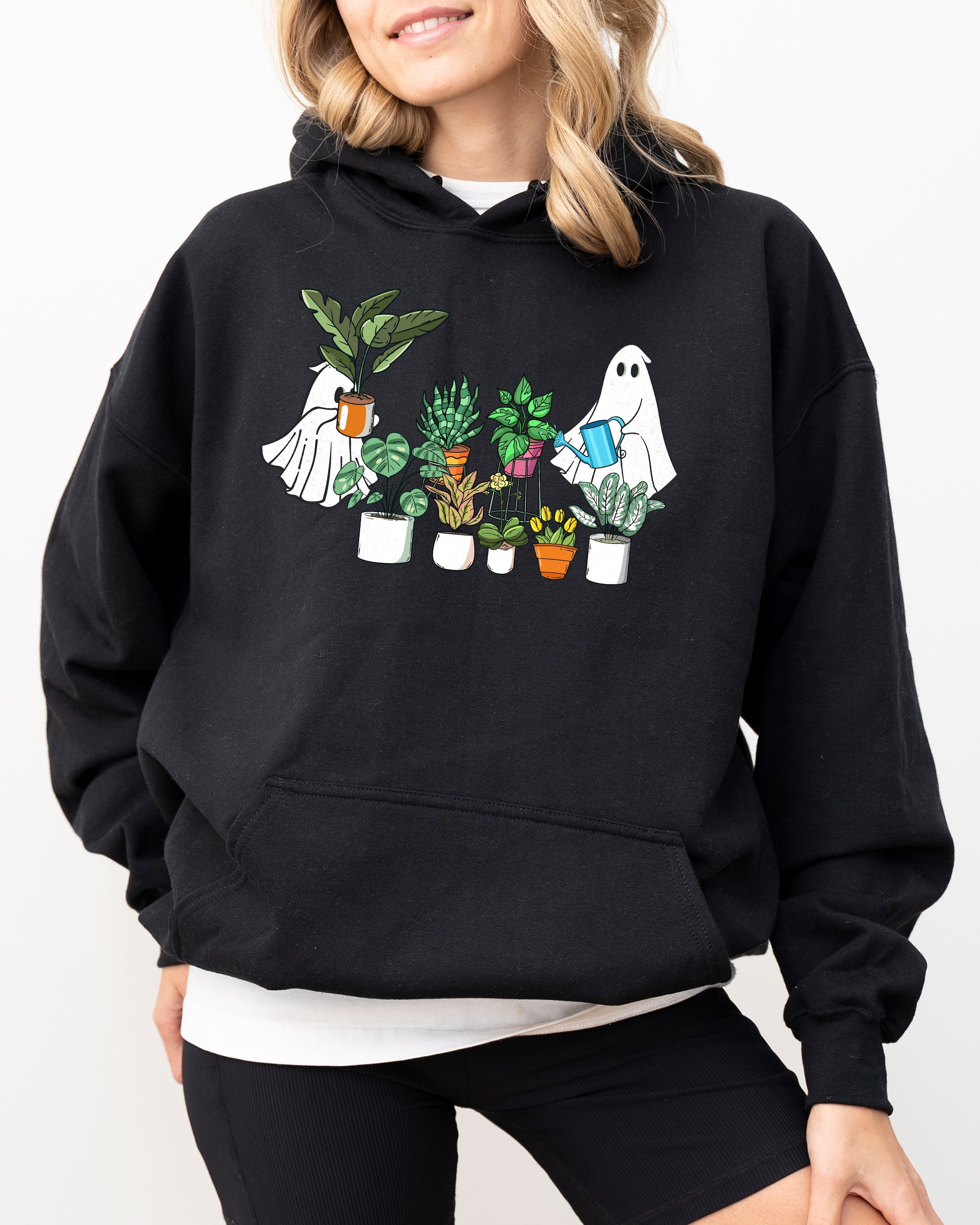 Plant Lover Ghost Skeleton Spooky Funny Witch Aesthetic Meme Halloween Costume Hoodie