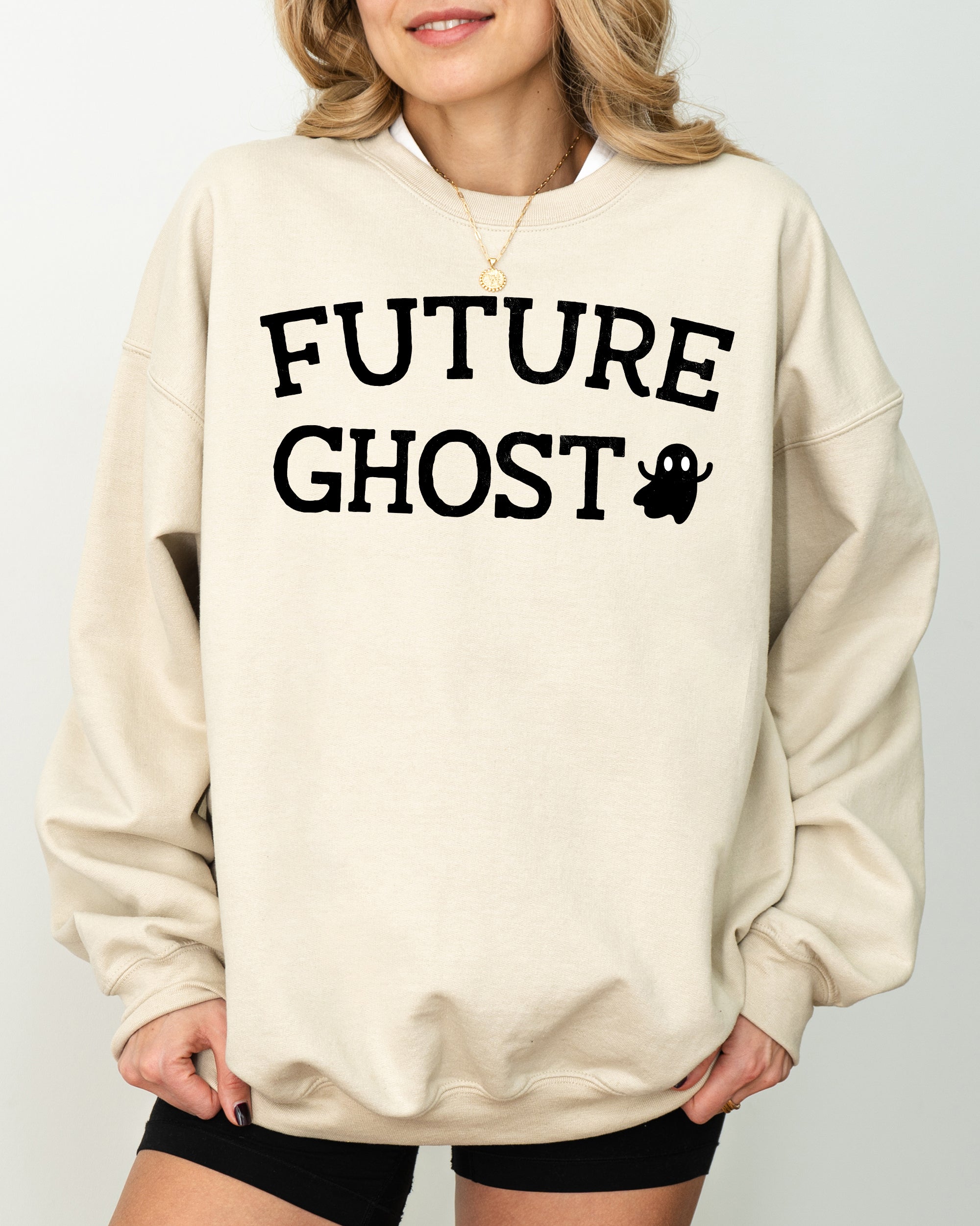 Future Ghost Skeleton Funny Pumpkin Spooky Witch Aesthetic Meme Halloween Costume Sweatshirt