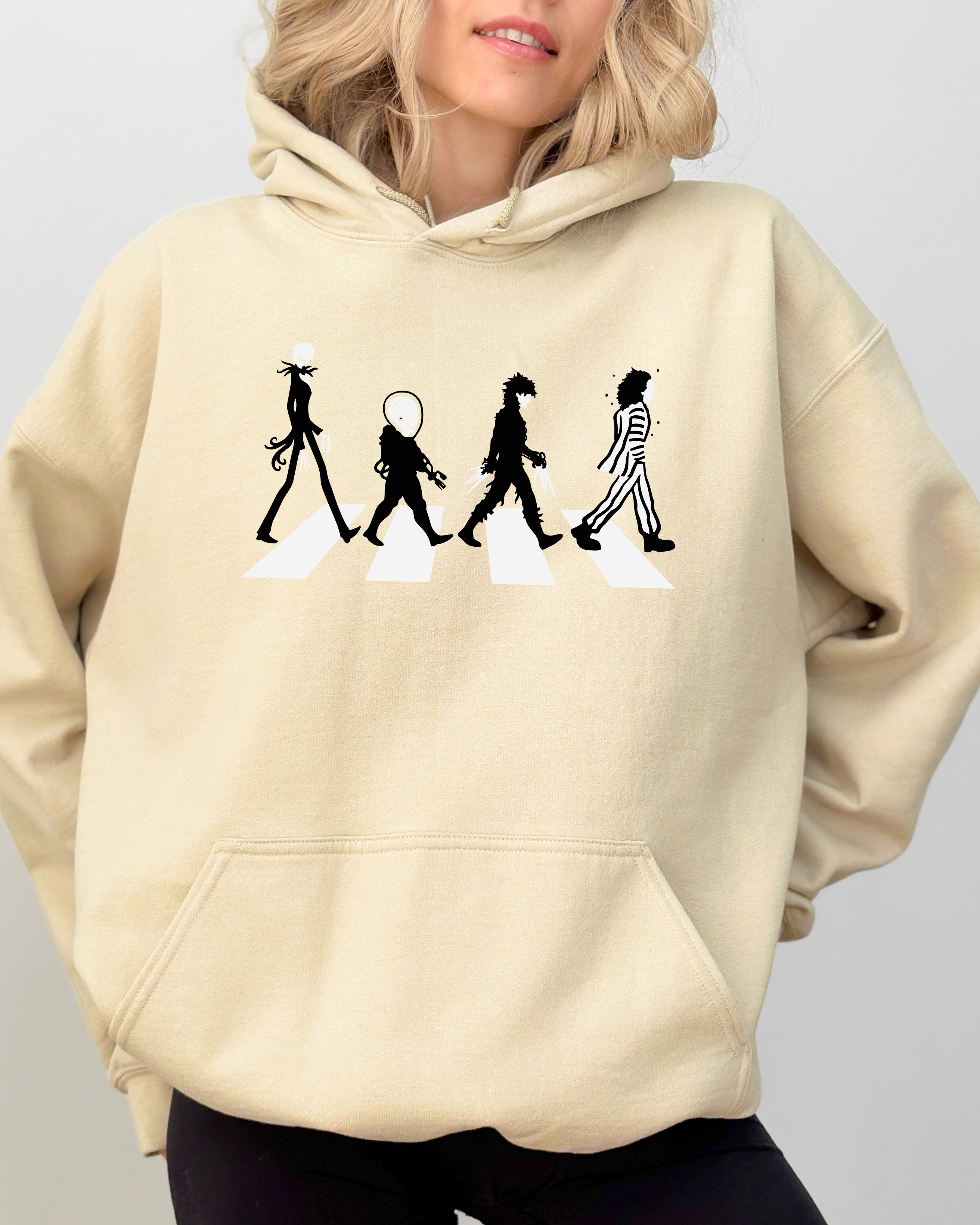 Burton Road Skeleton Ghost Spooky Witch Aesthetic Halloween Meme Costume Edition Hoodie