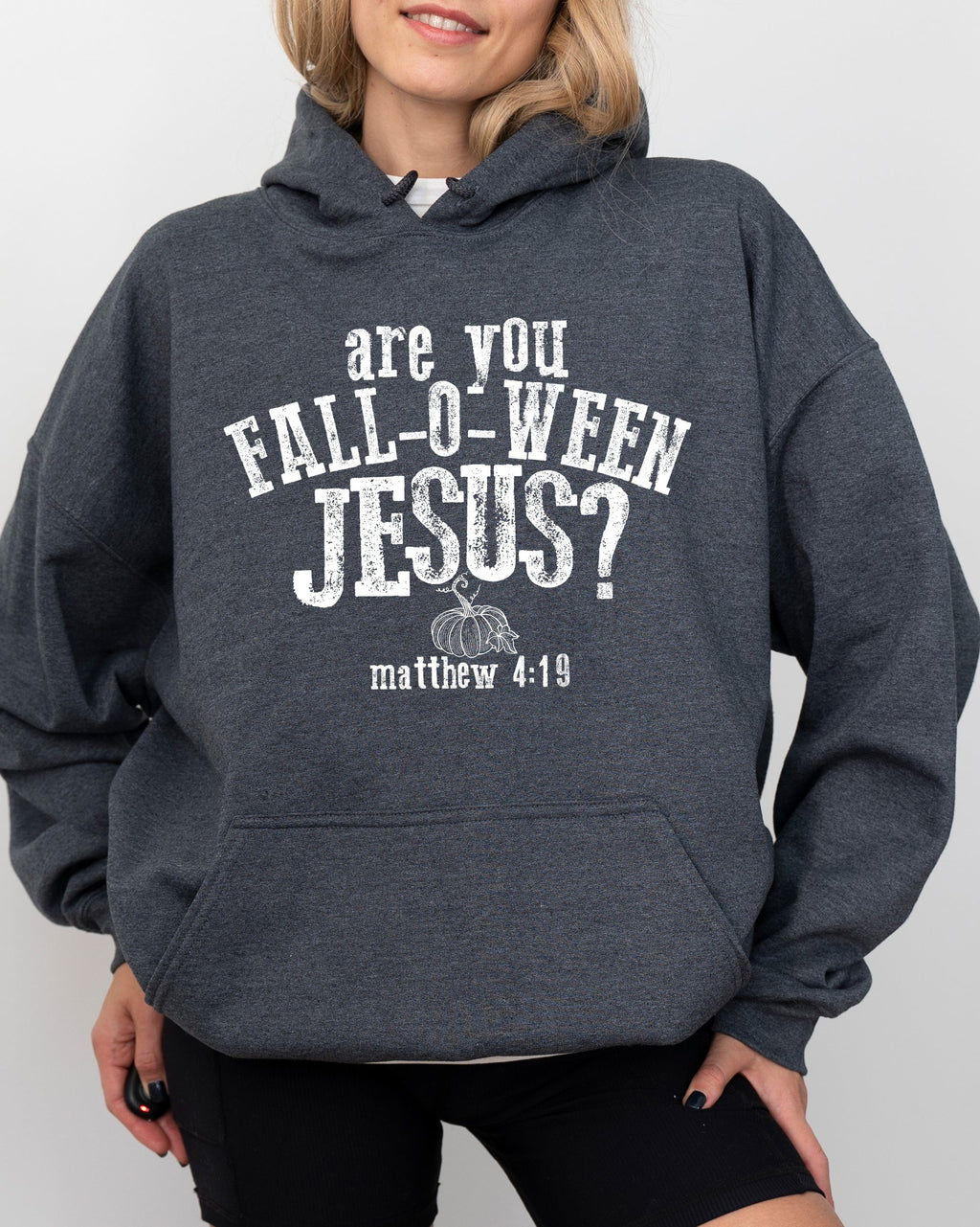Are You Fall-O-Ween Jesus Skeleton Ghost Spooky Witch Meme Halloween Costume Hoodie