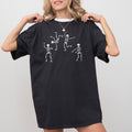 Funny Dancing Skeletons Witch Skull Spooky Halloween Aesthetic Meme Costume Comfort Colors Tee