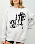 LA Skeleton Ghost Witch Skull Spooky Halloween Costume Mashup Design Edition Sweatshirt