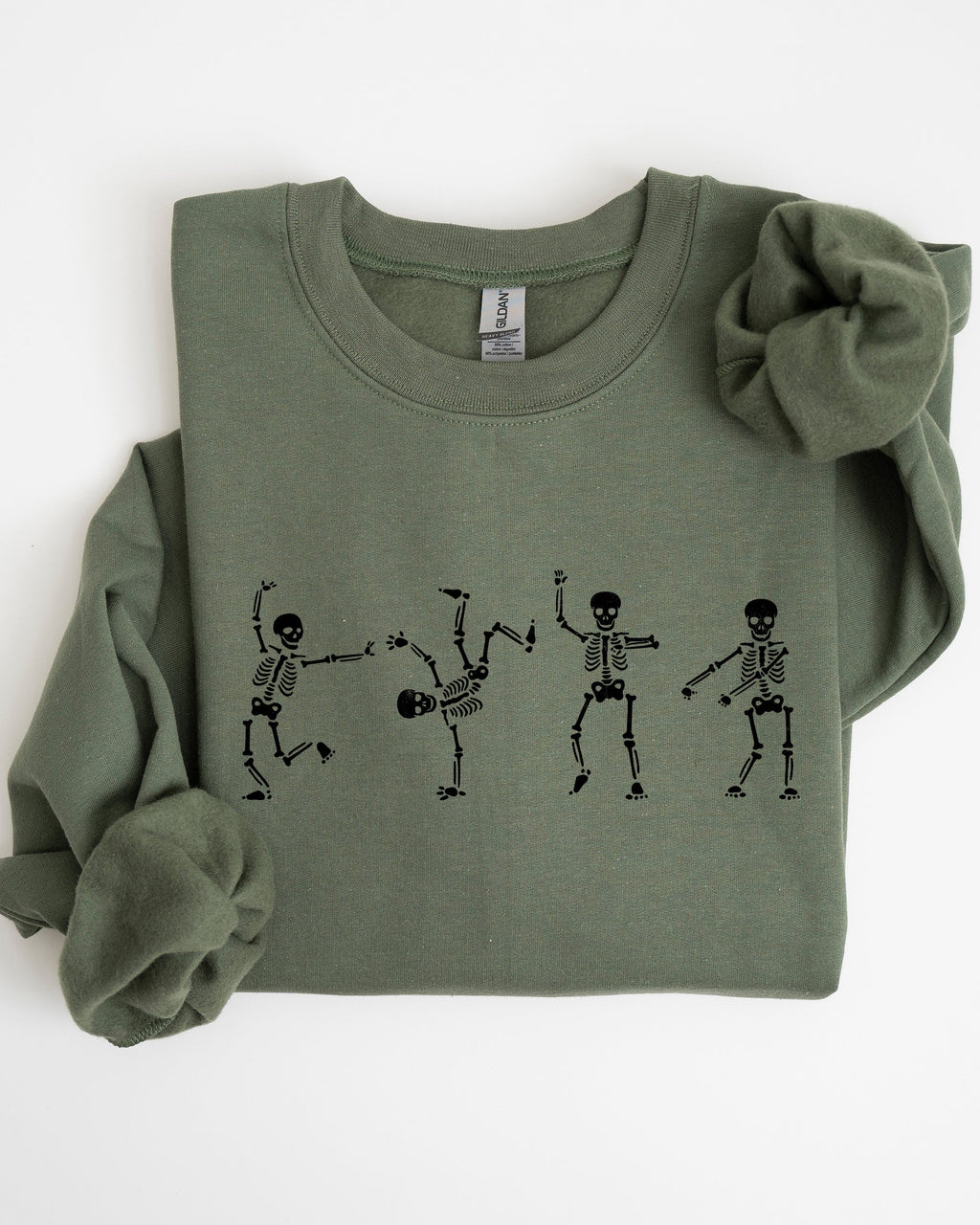 Funny Skeletons Dance Ghost Witch Skull Spooky Aesthetic Meme Halloween Sweatshirt