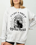 Hocus Pocus Skeleton Cat Ghost Witch Skull Spooky Meme Halloween Night Parade Costume Sweatshirt