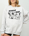 Monster Mash Skeleton Ghost Witch Skull Spooky Aesthetic Meme Halloween Costume Sweatshirt