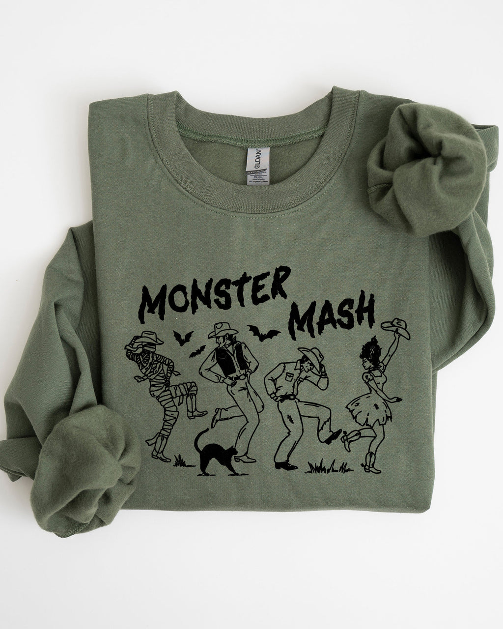 Monster Mash Skeleton Ghost Witch Skull Spooky Aesthetic Meme Halloween Costume Sweatshirt