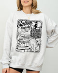 Salem Book Club Spooky Skeleton Ghost Witch Skull Aesthetic Meme Halloween Costume Sweatshirt