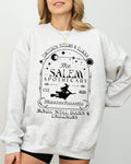 The Salem Apothecary Spooky Skeleton Ghost Witch Skull Aesthetic Halloween Meme Costume Sweatshirt