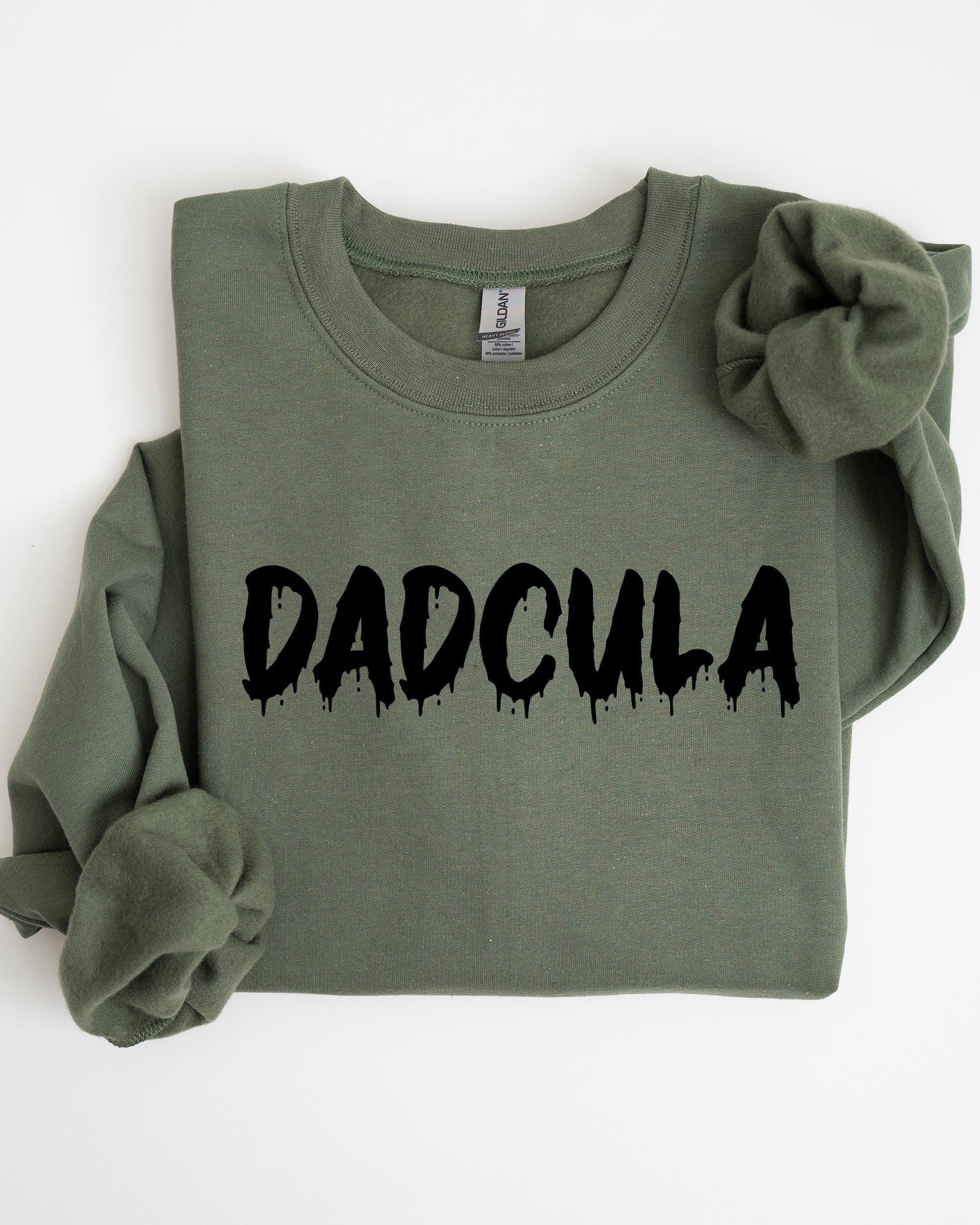 Dadcula Spooky Bat Ghost Witch Skull Aesthetic Meme Halloween Costume Sweatshirt