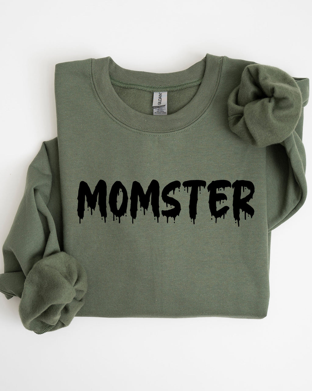 Momster Skeleton Ghost Witch Skull Halloween Costume Spooky Haunting Night Vibe Sweatshirt