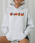 Vintage Halloween Spooky Pumpkin Skeleton Witch Skull Meme Aesthetic Nightmare Hoodie