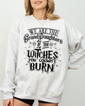 Granddaughters of the Witches Skeleton Witch Spooky Aesthetic Halloween Meme Costume Sweatshirt