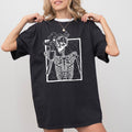 Coffee Skeleton Witch Ghost Skull Spooky Aesthetic Meme Halloween Costume Comfort Colors Tee