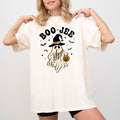 Boo-Jee Halloween Cowboy Ghost Western Skeleton Witch Skull Graphic Comfort Colors Tee