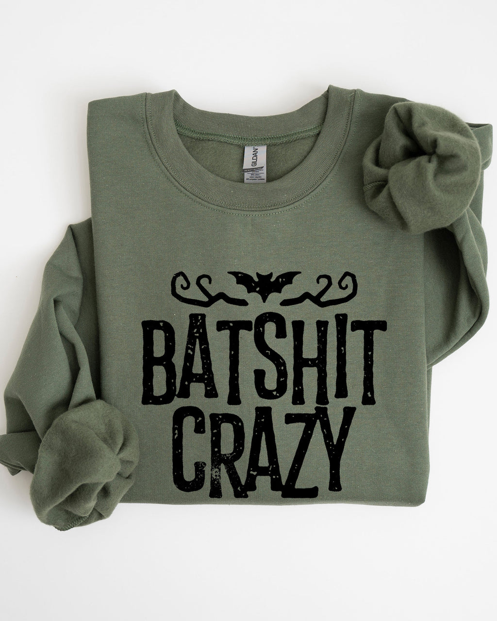 Batshit Crazy Skeletons Ghost Western Witch Skull Aesthetic Meme Halloween Costume Sweatshirt